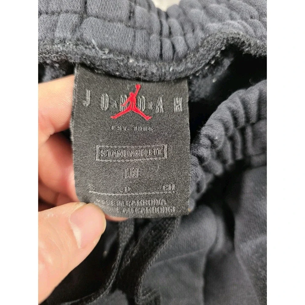 Jordan‎ Fleece Jogger Sweatpants Mens Small/Black/Gym/Big Air Jordan Logo